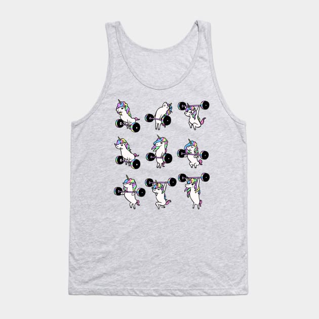 OLYMPIC LIFTING Unicorn Tank Top by huebucket